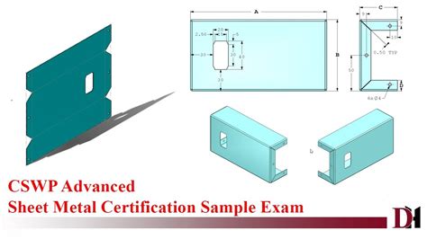 cswp sheet metal|solidworks sheet metal practice pdf.